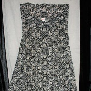 LuLaRoe Maxi Skirt - Black & White Print